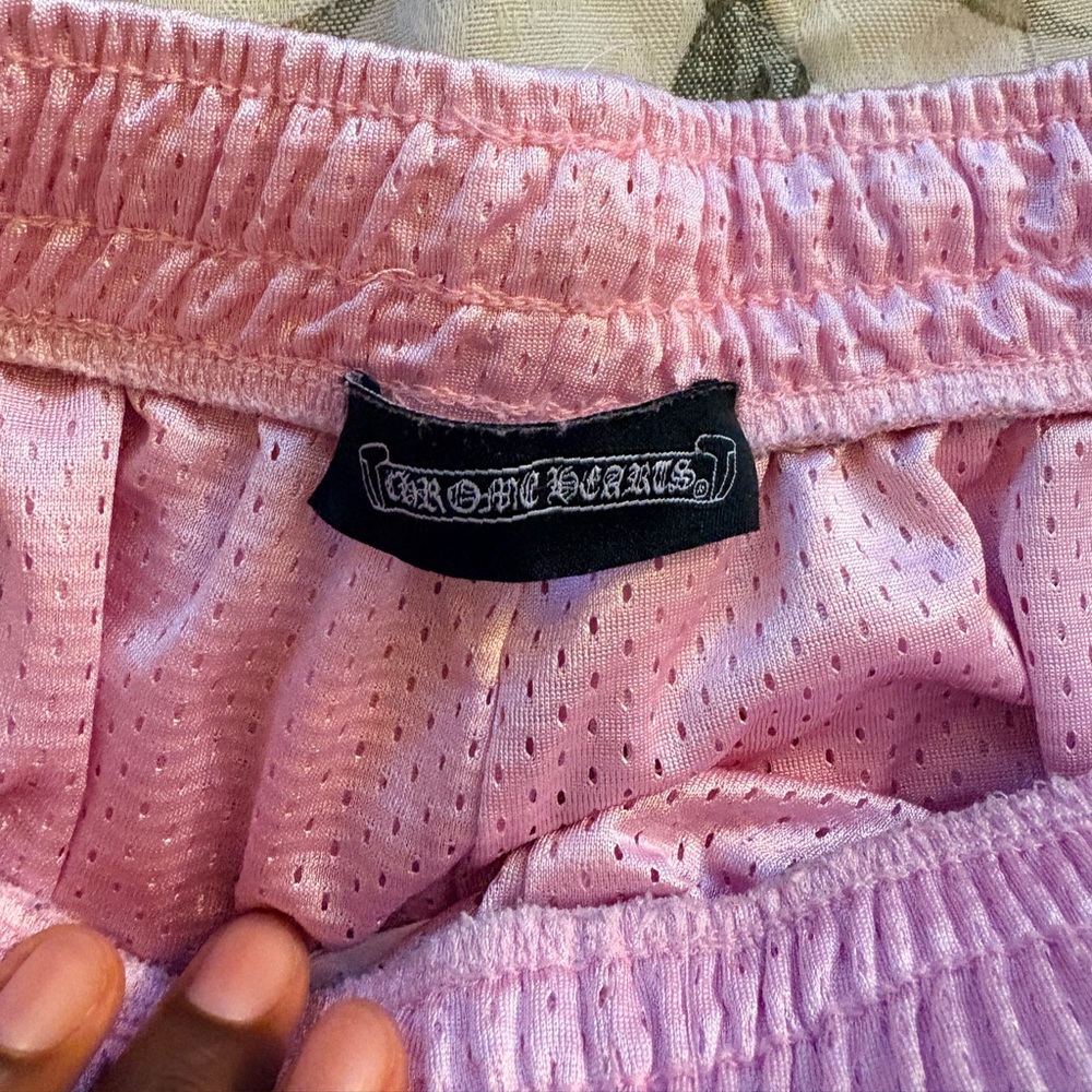 Chrome Hearts Light Pink Mesh Shorts